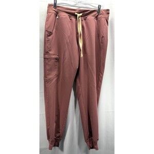 FIGS Womens Technical Collection Dusty Rose Zamora Scrub Joggers Size Medium